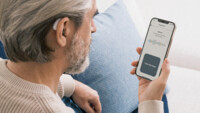 orka hearding aid industrial design man looks at this hearing aid app